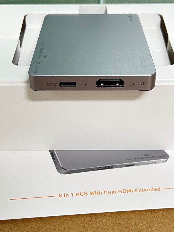 H4 8 in 1 HUB With Dual HDMI Extender