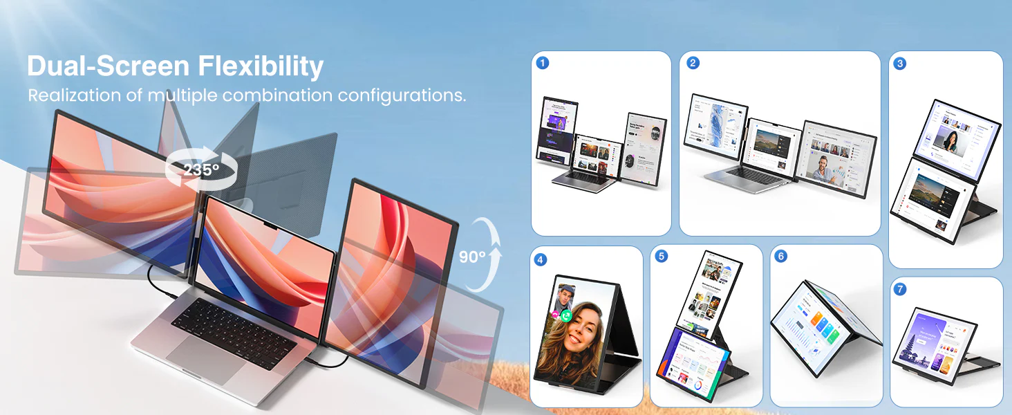 S7 16" Triple Laptop Screen Extender 13 17a6b56d 2846 4ab0 99ad 834da77a978d