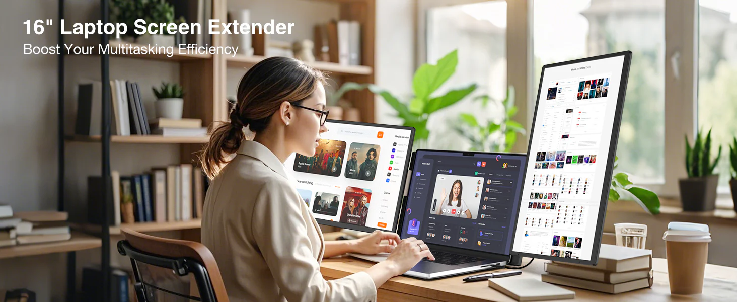 S7 16" Triple Laptop Screen Extender 9 f8b5a526 d5ff 41bd b8ed 506ec0d913d0
