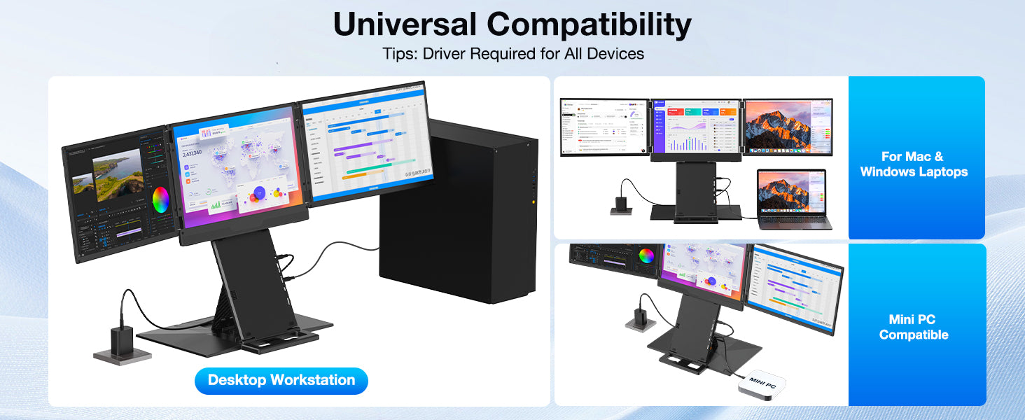 Z3 15.3" Portable Quad-Screen Laptop Screen Extender 9 Z3 A 02