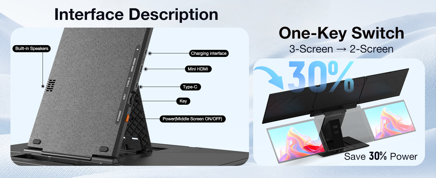 Z3 15.3" Portable Quad-Screen Laptop Screen Extender 12 Z3 A 05