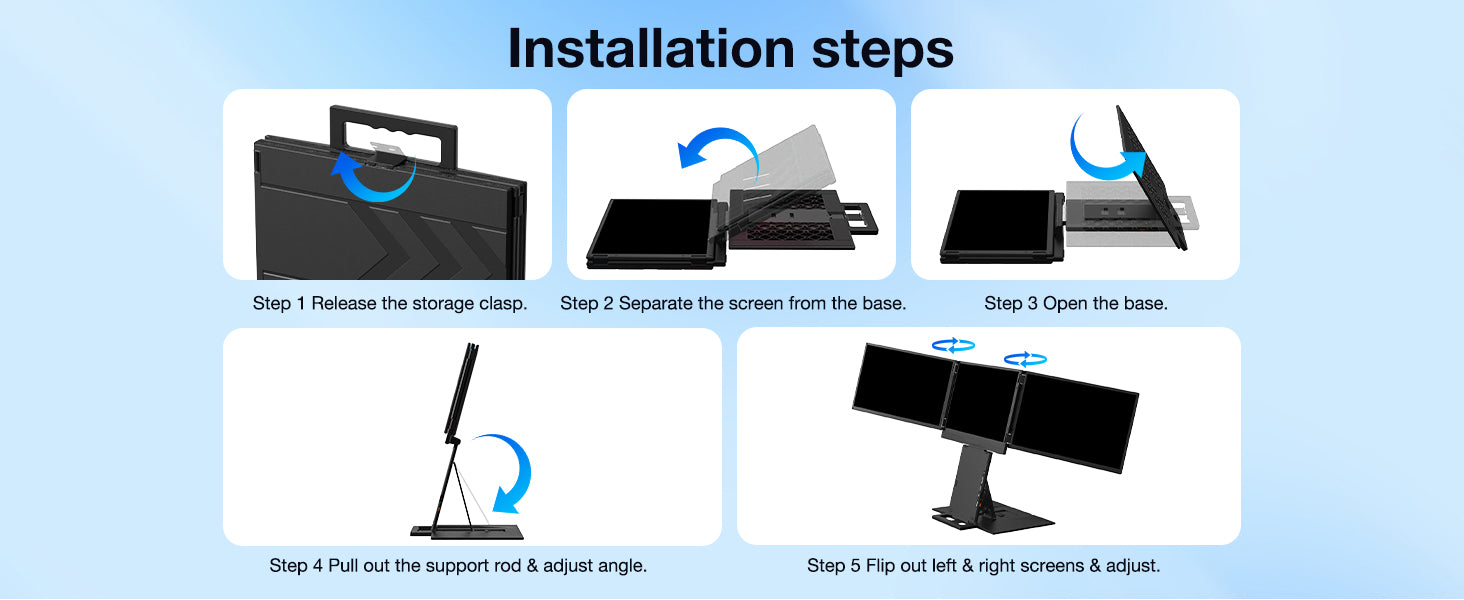 Z3 15.3" Portable Quad-Screen Laptop Screen Extender 16 Z3 A 09